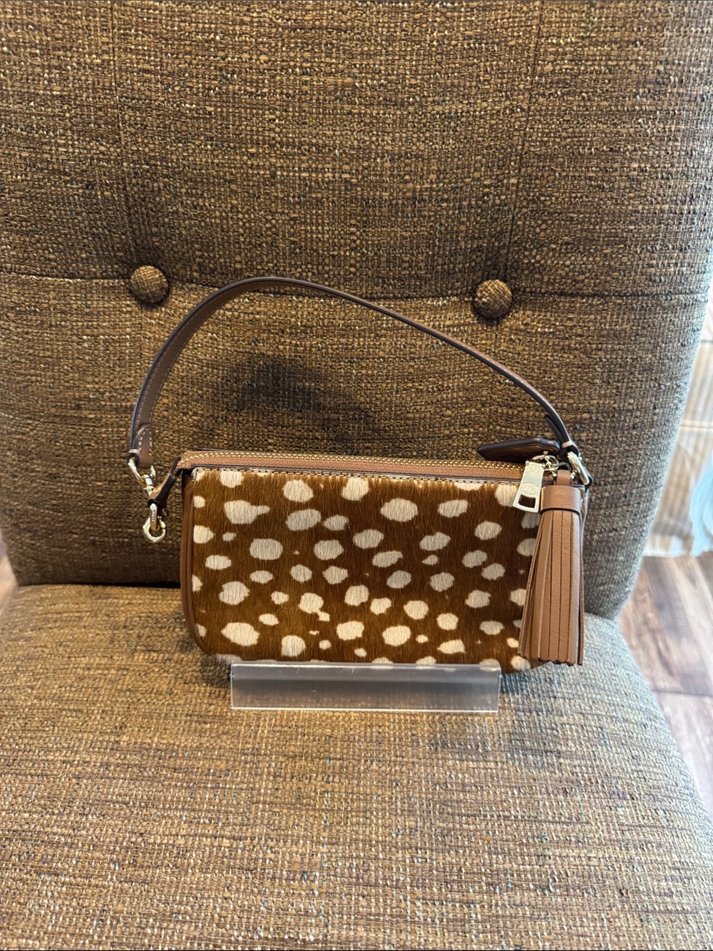 Coach Nolita 19 deer print calf hair mini shoulder bag with hangtag NWT - Picture 4 of 8